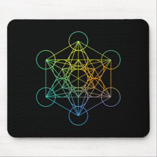 Mousepad Cubo de Metatron Geometria Sagrada Família Diverti