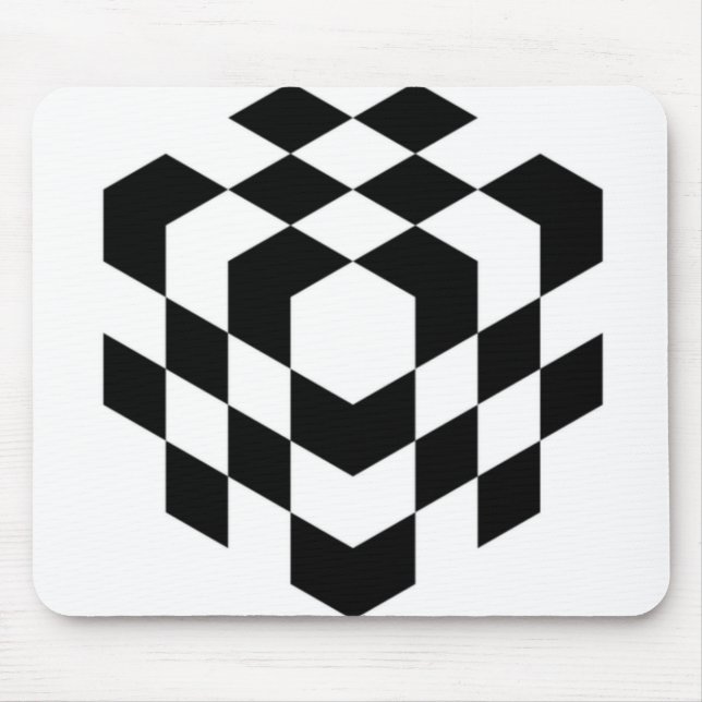 Mousepad cubo de tabuleiro 3d (Frente)