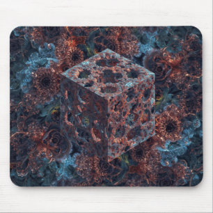 Mousepad Cubo Fractal Com Recorte de Mandelbrot