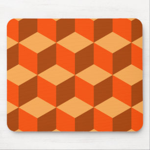 Mousepad Cubos laranja