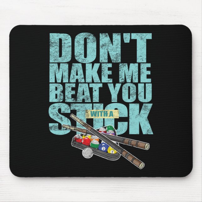 Mousepad Cue do Snooker de Piscina do Billiards Player (Frente)