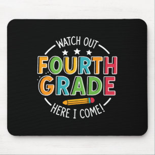 Mousepad Cuidado 4ª Série Aqui Vou Eu Divertido Volta às Au