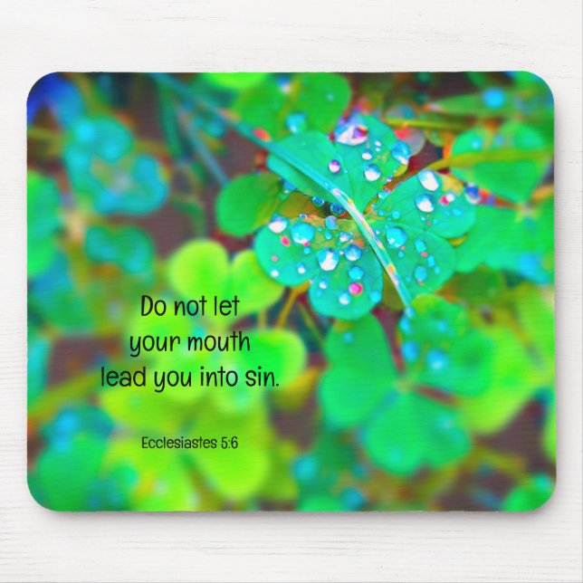 Mousepad Cuidado Com O Pad Do Rato Boca (Frente)