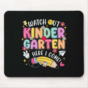 Mousepad Cuidado Jardim de Infância Aqui Vou De Volta à Esc