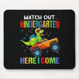 Mousepad Cuidado Jardim de Infância Aqui Vou Eu Primeiro Di