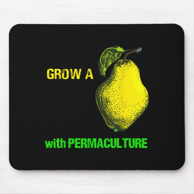Mousepad Cultive Pera Orgânico Sustentável Permacultura Ret (Frente)