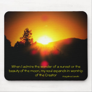Mousepad Culto do criador. Gahndi