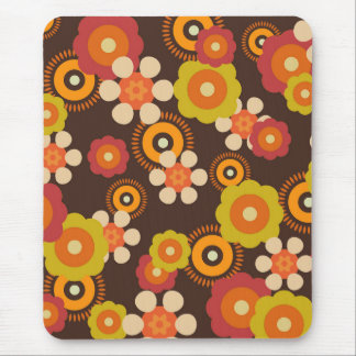 Mousepad Cultura de Pop de Flores Retroativas do Disco 70s