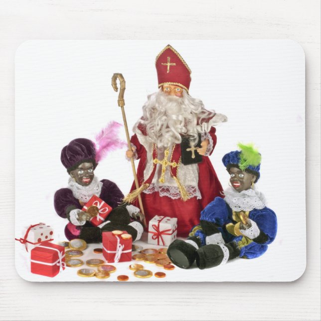 Mousepad Cultura holandesa tradicional: Papai Noel e Pi (Frente)