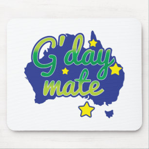 Mousepad Cumprimento australiano do companheiro de G'DAY