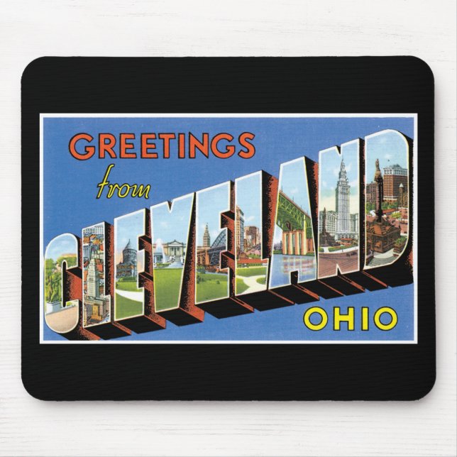 Mousepad Cumprimentos de Cleveland, Ohio! (Frente)