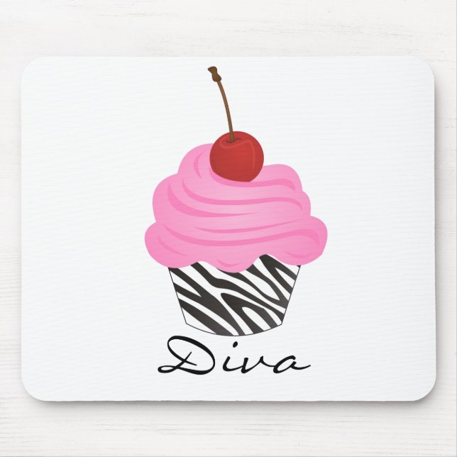 Mousepad Cupcake da diva (Frente)