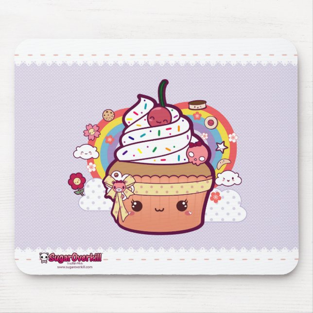 Mousepad Cupcake de Kawaii (Frente)