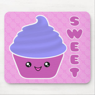 Mousepad Cupcake doce mega de Kawaii