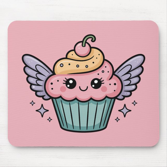 Mousepad Cupcake Kawaii (Frente)