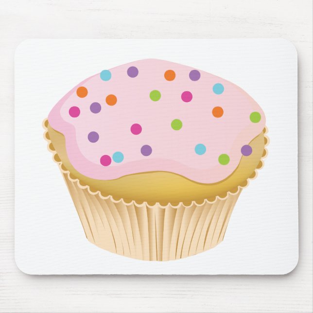 Mousepad Cupcake rosa (Frente)