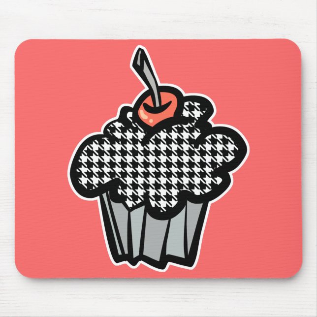 Mousepad cupcake xadrez (Frente)