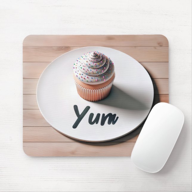Mousepad Cupcake Yum (Com mouse)