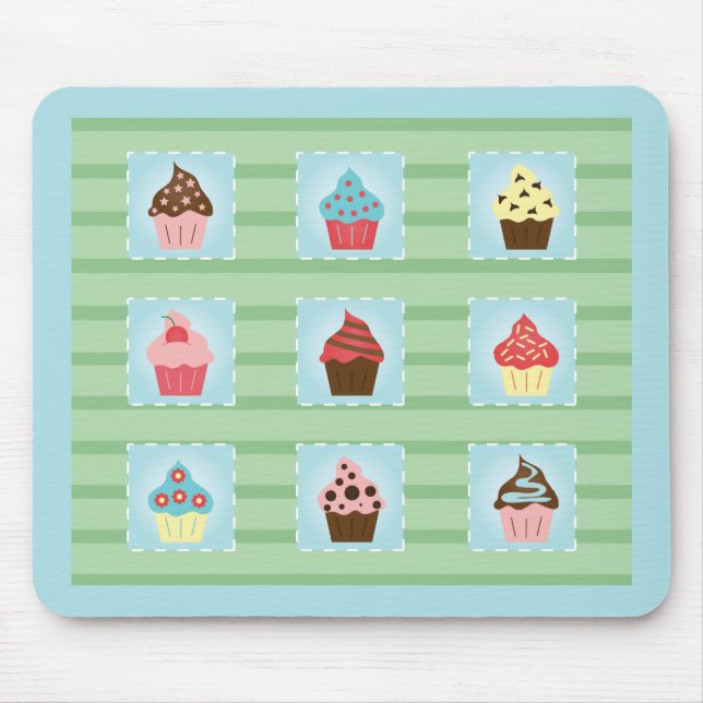 Mousepad Cupcakes charmosos (Frente)