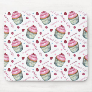 Mousepad Cupcakes de aquarela