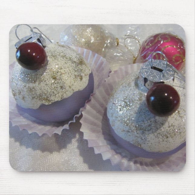 Mousepad Cupcakes de Designer Elegantes (Frente)