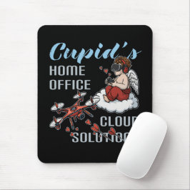 Mousepad Cupid’s Home Office, Drone Valentine’s Day