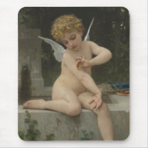 Cupido com borboleta (por Bouguereau)