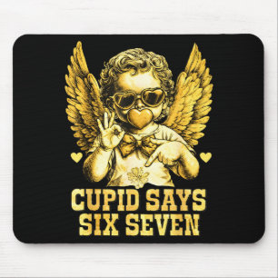 Mousepad Cupido Diz Seis Sete Piada Dia dos Namorados 67 Me