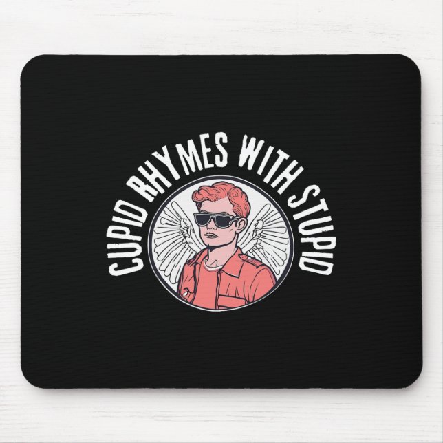Mousepad Cupido Rima Com Cômico Dia Dos Namorados Cupi Estú (Frente)