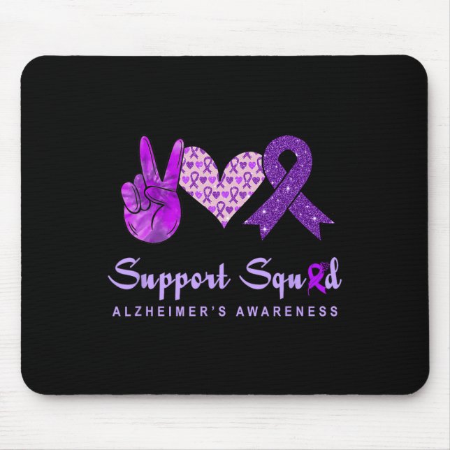 Mousepad Cura de Paz e Amor Apoio à Conscientização de Heim (Frente)
