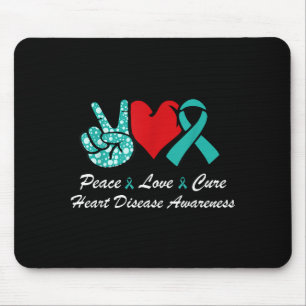 Mousepad Cura do Amor pela Paz Conscientização sobre Doença