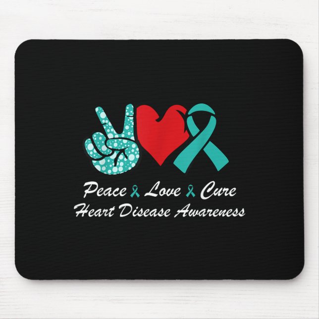 Mousepad Cura do Amor pela Paz Conscientização sobre Doença (Frente)