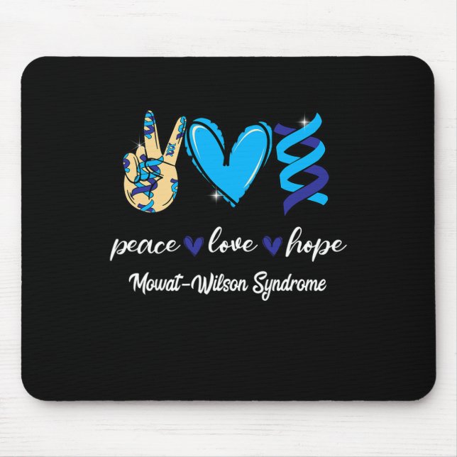 Mousepad Cura do Amor pela Paz Síndrome de Mowat-wilson Fit (Frente)