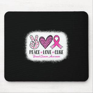 Mousepad Cura Paz Amor Leprosa Conscientização do Câncer de