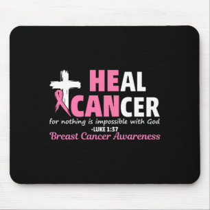 Mousepad Cure o Câncer Cristão Acredite em Deus Conscientiz