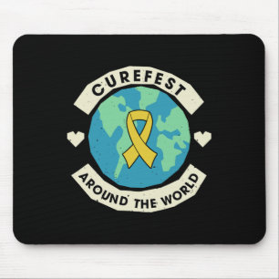 Mousepad Curefest em todo o mundo Conscientização sobre o C