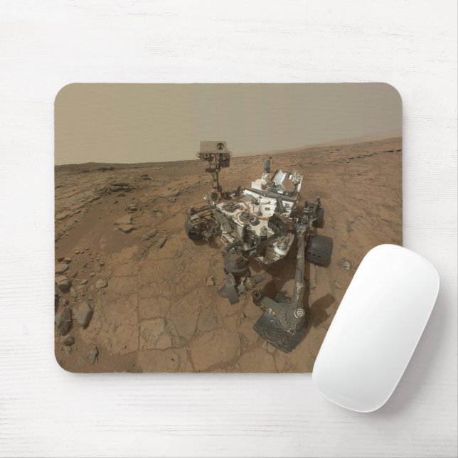 Mousepad Curiosidade Rover Na Superfície De Marte. (Com mouse)