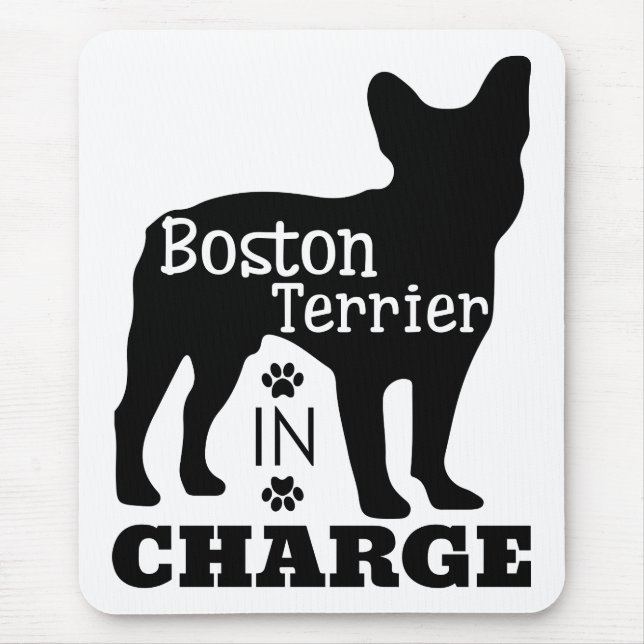 Mousepad Curioso Boston Terrier Lover Cachorro Cachorro Cac (Frente)