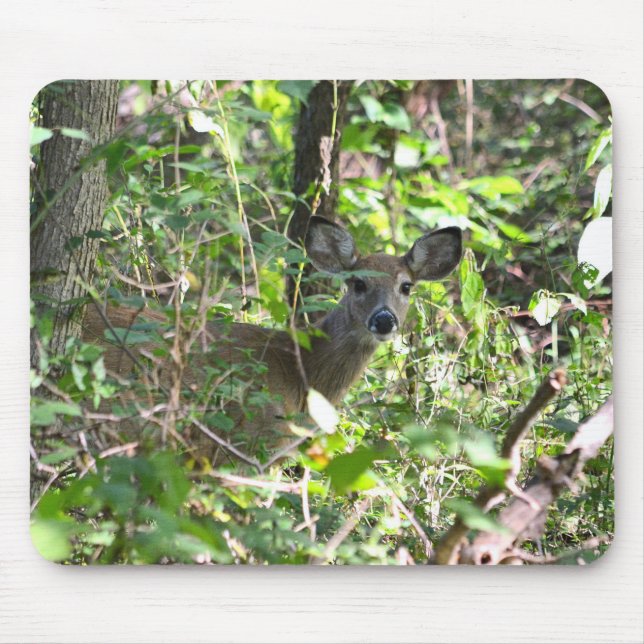 Mousepad Curioso Veado Branco (Frente)
