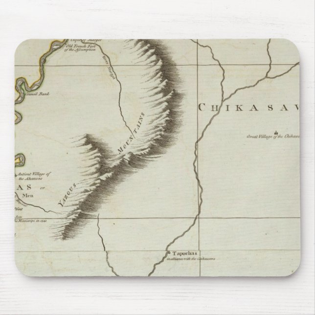 Mousepad Curso do rio Mississípi (Frente)