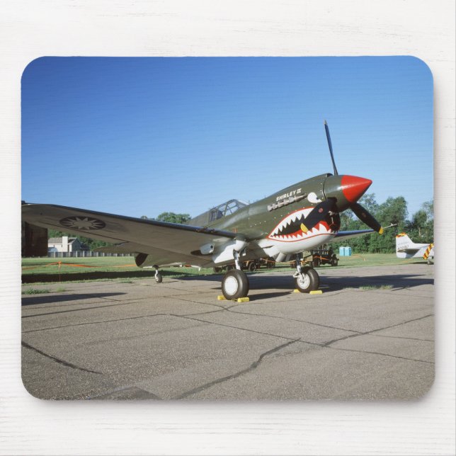 Mousepad Curtiss P-40 Warhawk, no Minnesota CAF Air Show (Frente)