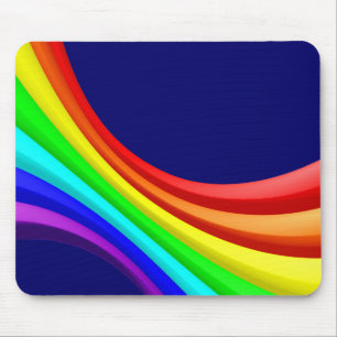 Mousepad Curva de Espectro 3d - Azul Escuro 000066