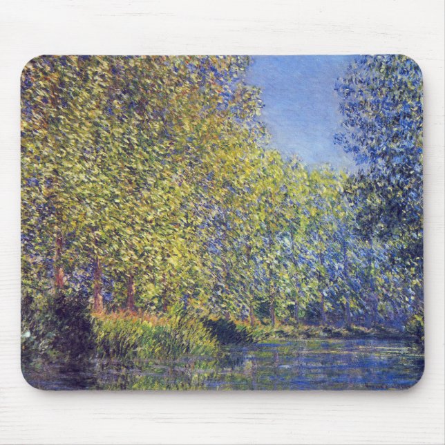 Mousepad Curva no rio Epte perto de Giverny por Claude Mone (Frente)
