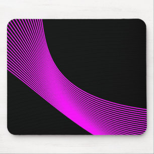 Mousepad Curvas de Bézier - magenta no preto