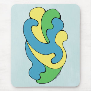 Mousepad Curvas de Embrasão (Amarelo, Azul, Verde)