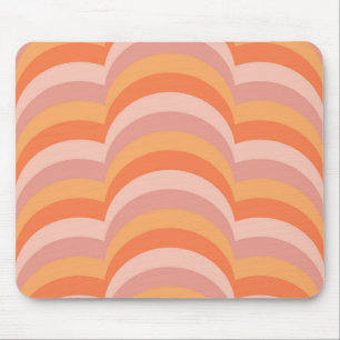 Mousepad Curvas de estilo retrorreflector cor-de-rosa e lar