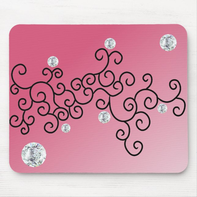 MOUSEPAD CURVAS E DIAMANTES (Frente)
