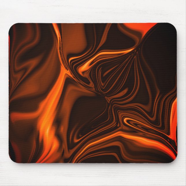 Mousepad Curvas ou ondulações coral, sobre fundo escuro (Frente)