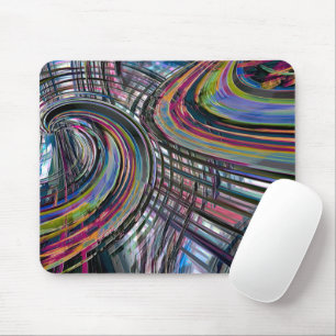 Mousepad Curvas parecidas com a estrada espacial, entaladas