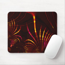 Mousepad Curvas pontiagudas de rosa a 'cor de fogo'